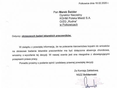 Okresowe badania lekarskie pod kątem absencji chorobowej?