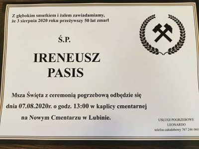 Uroczystości pogrzebowe Ireneusza Pasisa