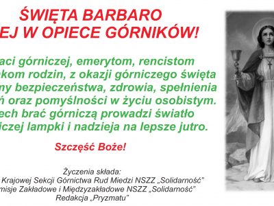 Życzenia Barbórkowe