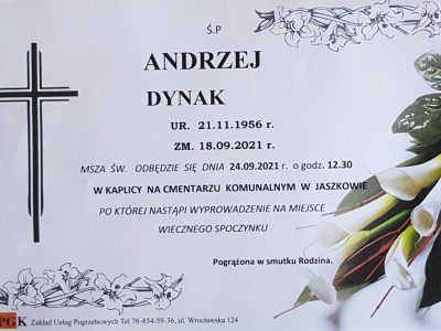 Uroczystości pogrzebowe Andrzeja Dynaka