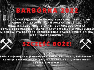 Życzenia z okazji Barbórki