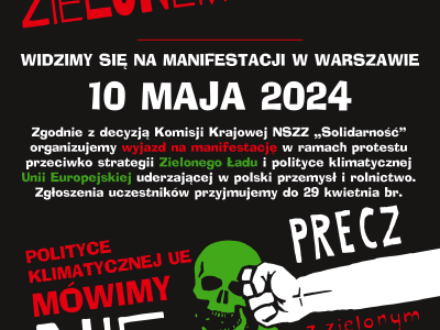 Manifestacja przeciwko Zielonemu Ładowi