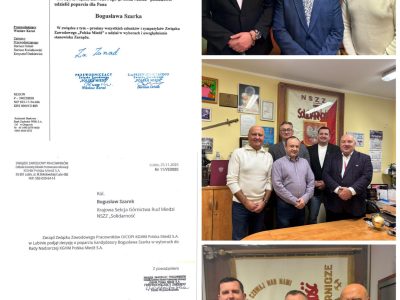 Podziękowanie za wsparcie w wyborach do Rady Nadzorczej KGHM Polska Miedź S.A.